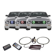 Rgb Multi Color Angel Eye Fog Light Halo Kit For Ford Mustang 05-09