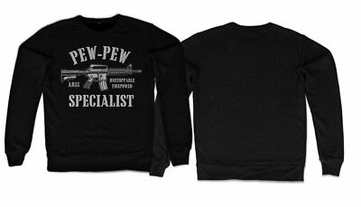  Pew-Pew Specialist Sweatshirt Waffe Morale Isaf  BW Navy Seals Operator