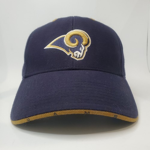 Twins Enterprise Inc Adult Size 7 1/8 Blue St. Louis Rams Fitted Hat Cap - Afbeelding 1 van 10