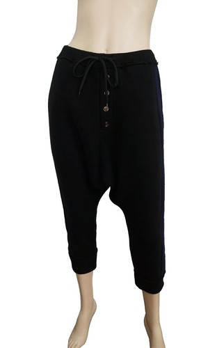 YOHJI YAMAMOTO POUR HOMME Twill Balloon Pants Size 2 Navy Cotton