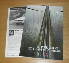 Rover 2000 SC TC Brochure  1972 + Reprints & Promotional Brochure
