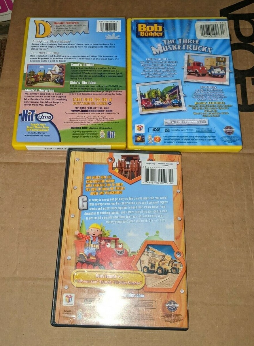 A Master's Guide To Building A Bam~ DVD付 Bob The Builder DVD Bundle, Built To Be Wild, Benny's Back