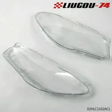 Fit For 2010-14 BMW F10 F18 520 523 525 535 530 Headlight Cover Clear Lens 2Pcs