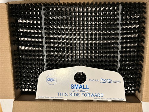 40 PACK - GBC ProClick Pronto Binding Spines, SMALL - 5/16", Black, 32 Ring - Picture 4 of 4