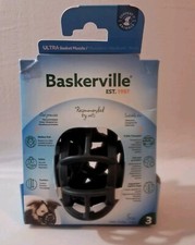 NIB Baskerville Ultra Basket Muzzle Sze 3 Welfare First Safety Comfort Stay Cool