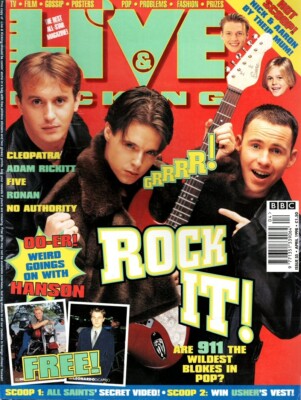 LIVE & KICKING APRIL 1998 911 AARON NICK CARTER HANSON BOYZONE SPICE GIRLS FIVE
