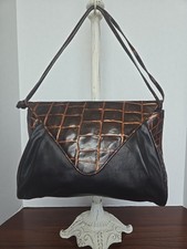 Vintage Susan Gail Envelope Purse Handbag Expandable Butter Soft Italian Leather