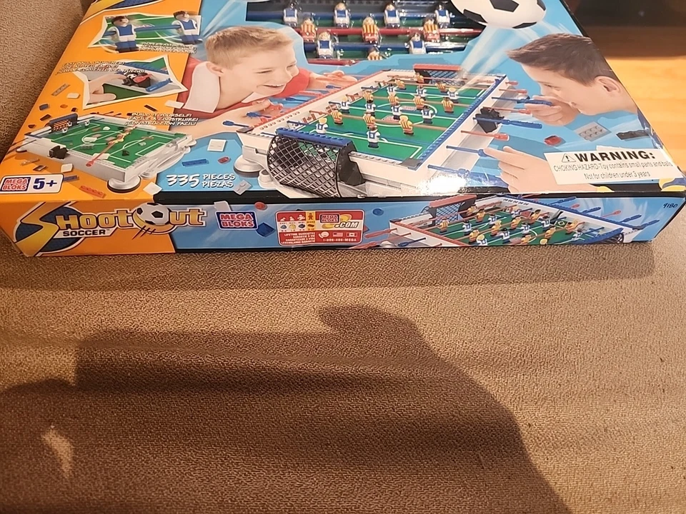 Vintage 2001 Mega Bloks 9180 Shootout Soccer Desktop Football NEW Sealed In Box - Image 3 of 4
