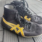ASICS EX-EO Old model Wrestling shoes TWR900 US8 26.0cm Black Gold USED Japan