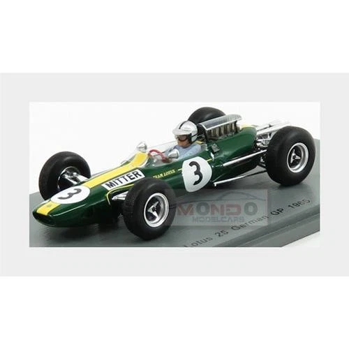 1:43 Spark Lotus F1 25 #3 German Gp 1965 G.Mitter S7123 Modellino - Immagine 2 di 2