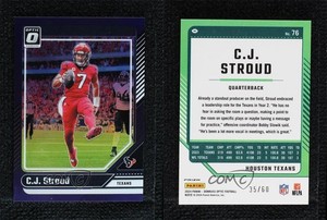 2024 Panini Donruss Optic Purple Prizm /60 CJ Stroud #76