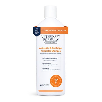 Antifungal Antiseptic Pet Shampoo Dogs Cats