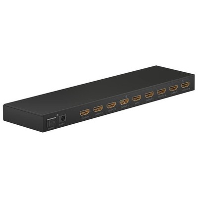 goobay HDMI Splitter 1x8 4K 60Hz Verteiler mit Netzteil