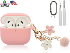 Compatible with Airpods 4 Case, Premium Soft Silicone Protective Case Cover for