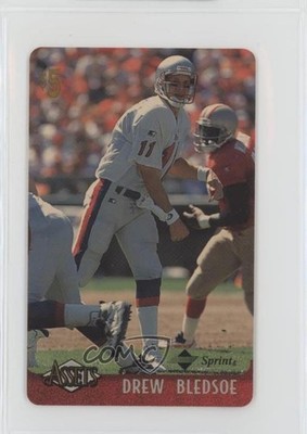 1996 Assets Phone Cards $5 Drew Bledsoe #2 11pj