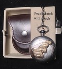 Two Vintage Pocket Watches Featuring Stock Car Racing And Big Rig Mountains — photo 3
