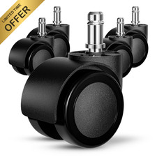 Office Chair Wheels Replacement 5 Pcs 2 Inch Office Chair Casters Heavy Duty