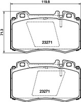 Hella Pagid BremsbeläGe Bremsbelagsatz FüR Mercedes-Benz M-Klasse W163 SL R230