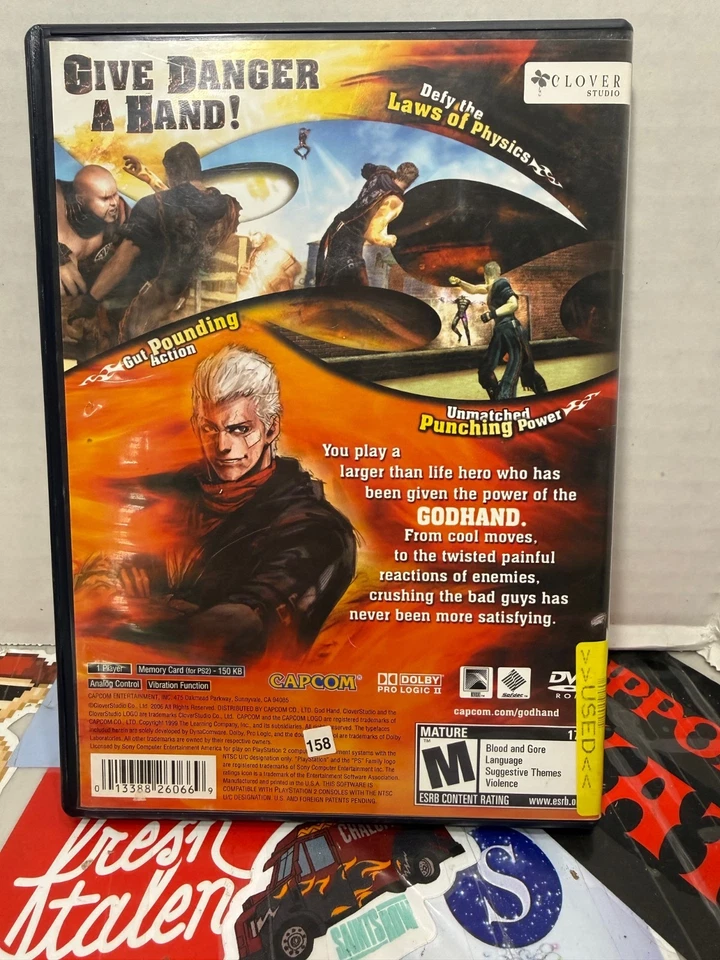 God Hand - Complete, CIB - Capcom PS2 (Sony PlayStation 2, 2006) - Tested Clean - Image 2 of 4