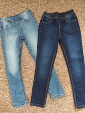 2x H&M Jeans, Gr. 140, destroyed, neu / wie neu