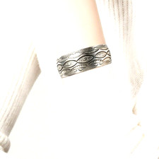 Vintage Native American Sterling Stamped Cuff