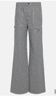 NILI LOTAN $415 STRIPED BLUE WHITE CARPENTER High Wide JEANS 27 — photo 2