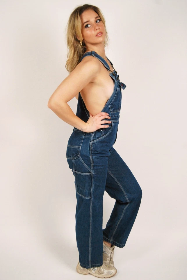 Mono vaquero años 90 (37) azul jean vintage mono peto cinco hermanos lindo Foto 2 de 4