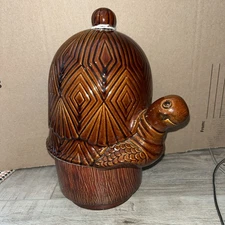Vintage ROYAL HAEGER Pottery Antique Turtle  Statue Figurine Farmhouse