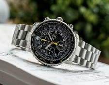 Seiko Flightmaster Mens Black Watch - SNA411 ...