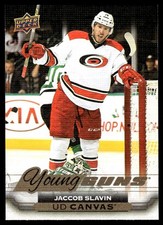 2015-16 Upper Deck UD Canvas YG (A) Jaccob Slavin Rookie Carolina Hurricanes