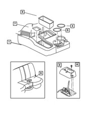 Genuine Mopar Floor Console Bin 5gt27dx9ab