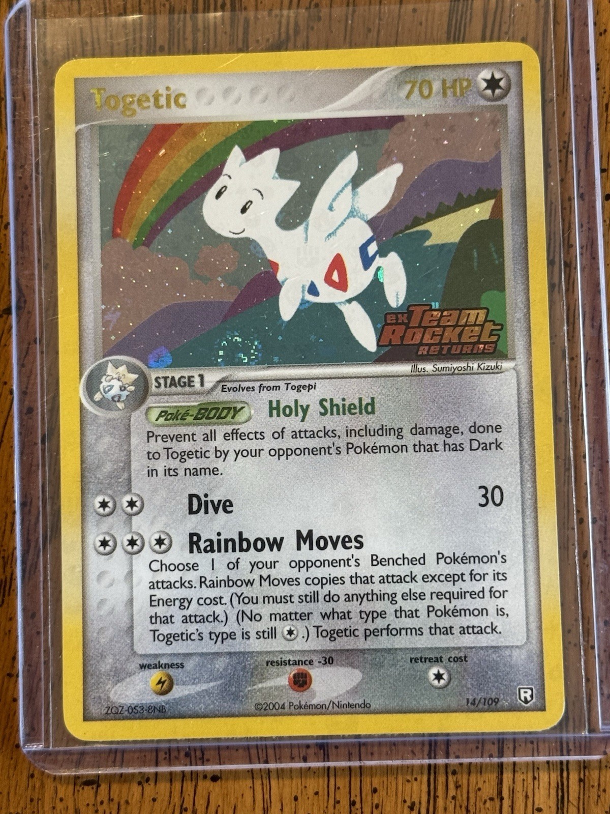 Pokemon Togetic EX Team Rocket Returns 14/109 Reverse Holo Stamped Card NM