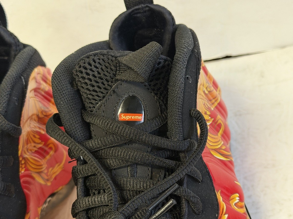 Size 9.5 - Supreme x Nike Air Foamposite One SP Red for sale