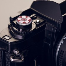 2Pcs Shutter Button Red Camera Soft Release Button Threaded, for Fuji