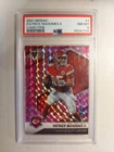 2021 Panini Mosaic Patrick Mahomes II Prizm Camo Pink #1 Chiefs PSA 8