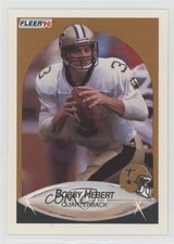 1990 Fleer Bobby Hebert #187 0f6w