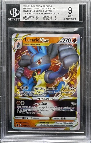 Lucario VSTAR graded BGS 9 for sale on eBay