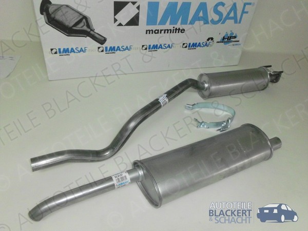 Imasaf Auspuffset Ab Kat für Opel Astra F 1.7 TDS Stufenheck 1991-1995|MSD + ESD-image