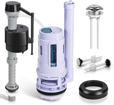 3-Inch Dual Flush Valve Replacement Kit for 2-Piece Toilets, Universal Toilet Re