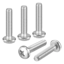 M4-0.7x18 Pan Head Machine Screws - 20pcs - 304 Stainless Steel -Silver