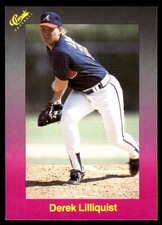 Derek Lilliquist 1989 Classic #172 Braves MLB READ FREE SHIPPING AutographDen