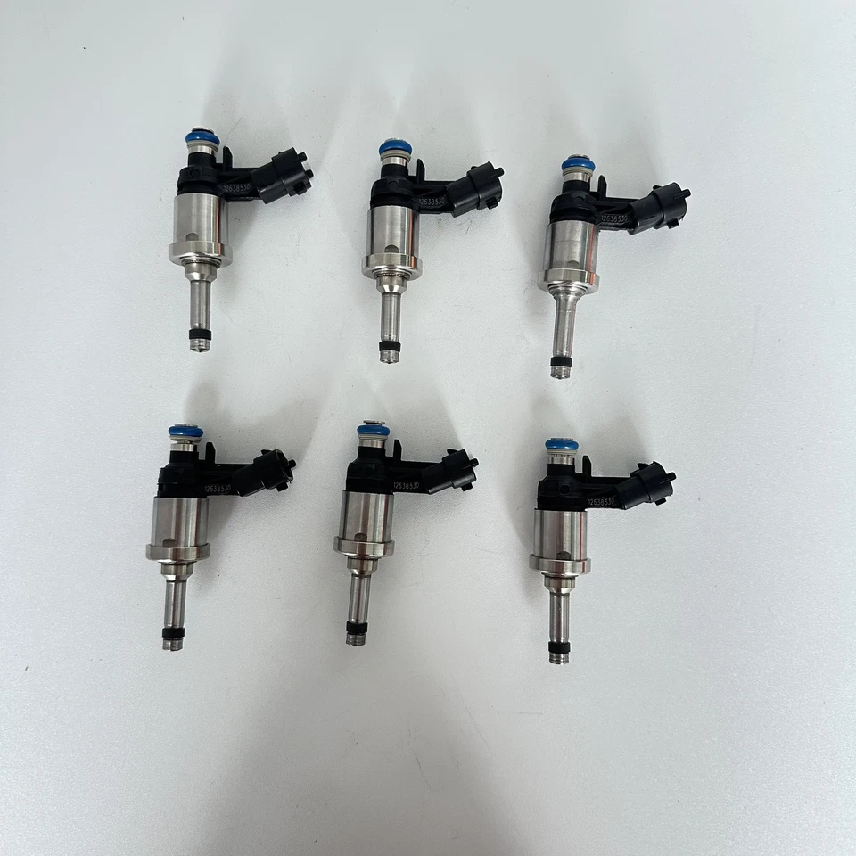 6 x Fuel Injectors For 2010-2011 Chevrolet Camaro 3.6L V6 #12638530 Foto 4 de 4