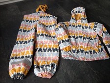 Regenjacke Gefüttert Regenhose Mickey Maus Gr. 122 128 Tchibo Mädchen Regenanzug