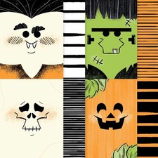 Stampin' UP SPOOKTACULAR 48 6x6 Sheets Designer Series Paper DSP HALLOWEEN