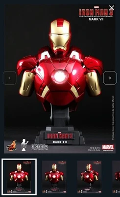 Iron Man Mark VII 902023 buste 1/4 Bust Figure 902023 HOT TOYS No SIDESHOW - Photo 1/4