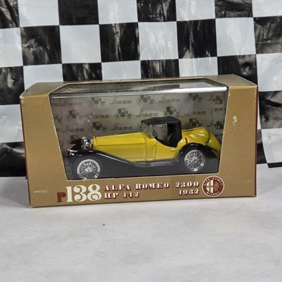 1/43 Brumm Serie Oro R78 Alfa Romeo 2300 HP 142 1932 Mille Miglia Yellow Diecast