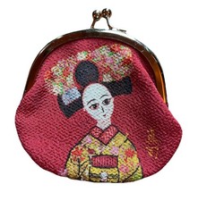 Coin Purse Kyoto Hakuchikudo Clasp Wallet Traditional Image Gamaguchi