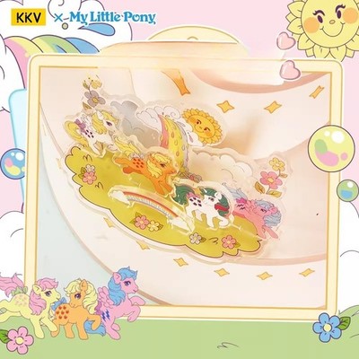 My Little Pony Vintage Scene Standee Cartoon Acrylic Creative Desktop Ornament