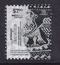 px043 México Arte Textil MNH 2025 Sc# Mc# Et#at043 Artesanía Tlaxcala
