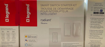 LEGRAND SMART SWITCH STARTER KIT radiant with Netatmo